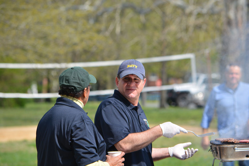 Members volunteering at Fishing Rodeo